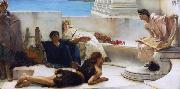Alma-Tadema, Sir Lawrence A Reading from Homer (mk23) oil painting artist
